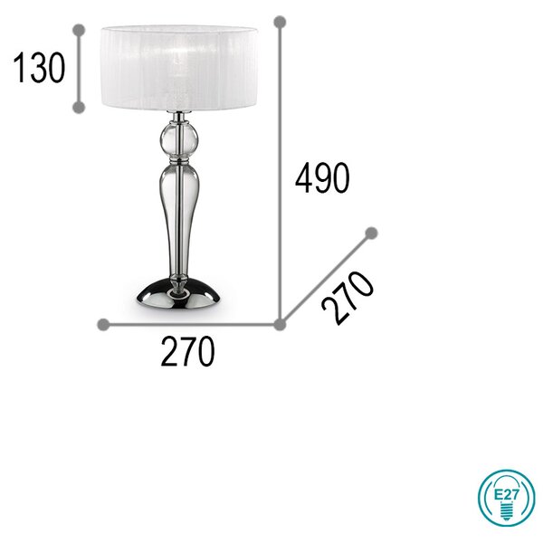 Επιτραπέζιο Φωτιστικό Ideal Lux Duchessa 051406 D27