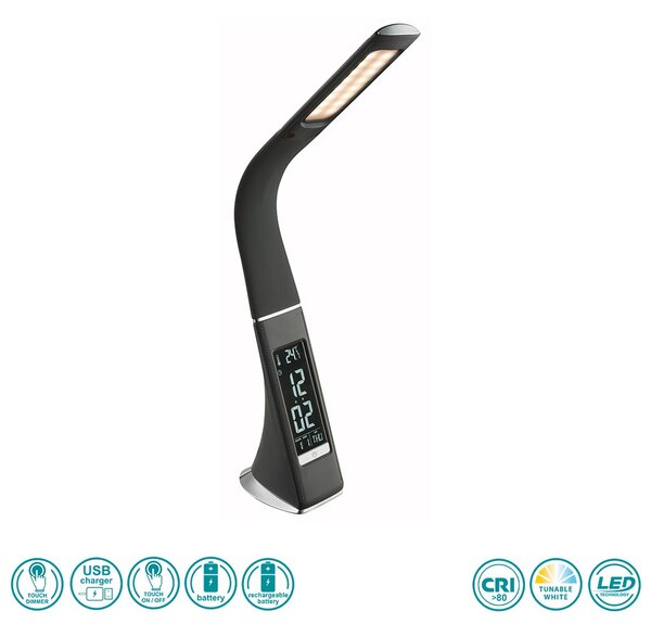 Φωτιστικό Επιτραπέζιο Globo Lighting Sophie 58335 Ανθρακί