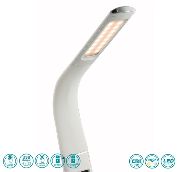 Φωτιστικό Επιτραπέζιο Globo Lighting Sophie 58333 Λευκό