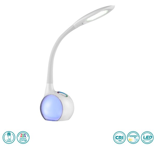 Πορτατίφ Γραφείου Globo Lighting Tarron 58278 Λευκό