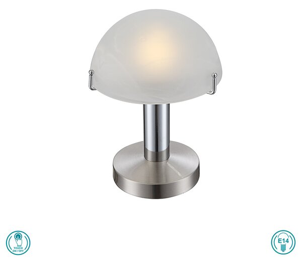 Φωτιστικό Επιτραπέζιο Globo Lighting Otti 21934 Νίκελ Ματ