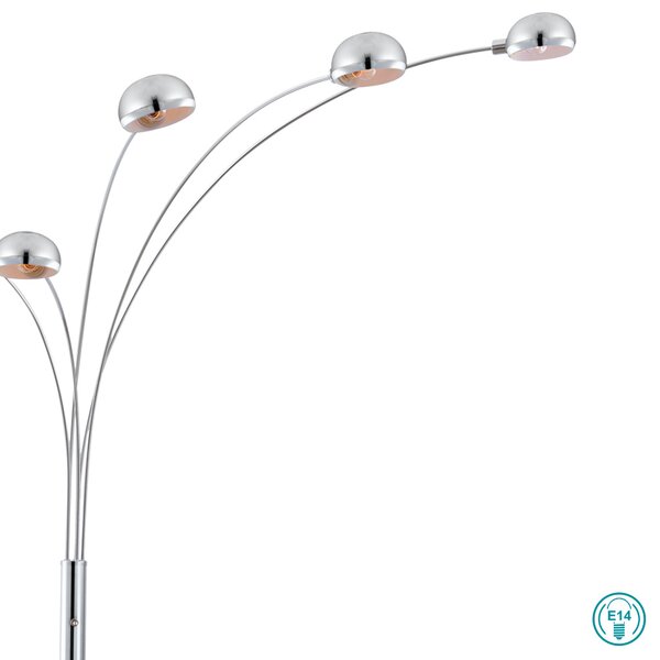 Φωτιστικό Δαπέδου Globo Lighting Seymour 58228S Χρώμιο