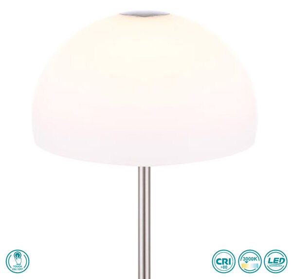 Φωτιστικό Επιτραπέζιο Globo Lighting Snoflake 21936 Νίκελ Ματ