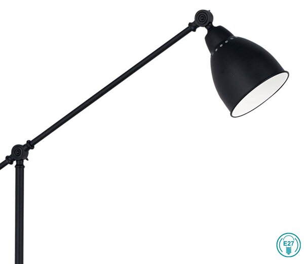 Φωτιστικό Δαπέδου Ideal Lux Newton 003528 Μαύρο