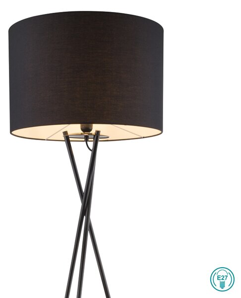 Φωτιστικό Δαπέδου Globo Lighting Gustav 24686 Μαύρο