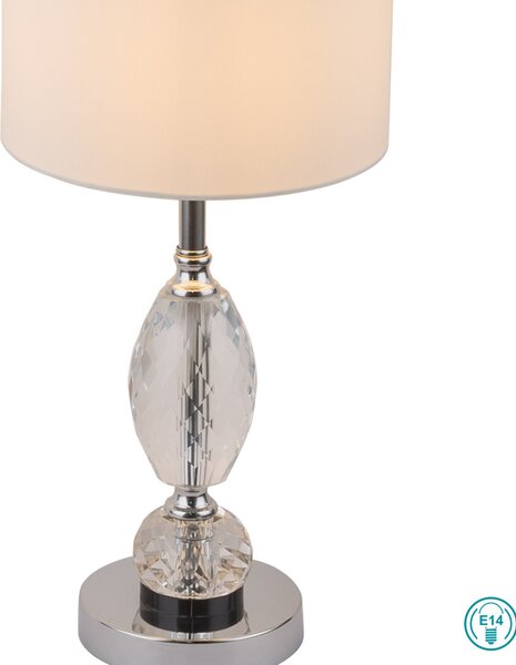 Φωτιστικό Επιτραπέζιο Globo Lighting Bronn 24136 Χρώμιο