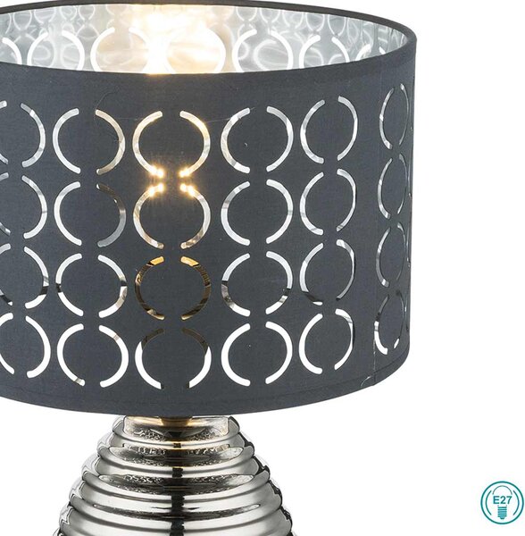 Φωτιστικό Επιτραπέζιο Globo Lighting Mirauea 21617 Ασημί