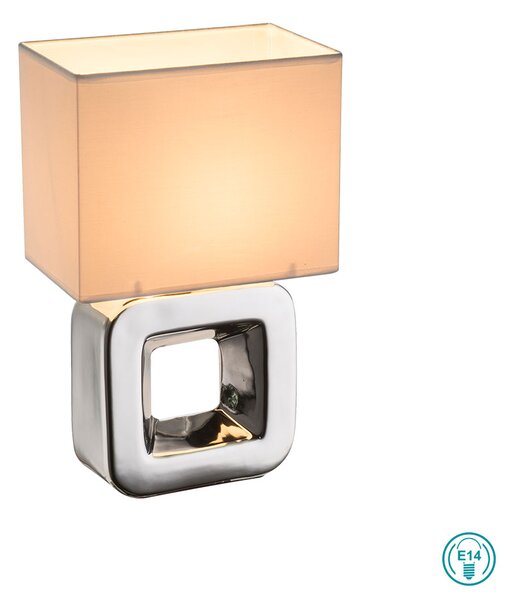 Φωτιστικό Επιτραπέζιο Κεραμικό Globo Lighting Kilauea 21602 Χρώμιο