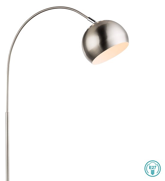 Φωτιστικό Δαπέδου Globo Lighting Benno 24779N Νίκελ Ματ