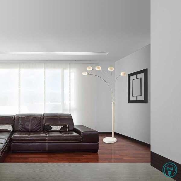 Φωτιστικό Δαπέδου Globo Lighting Classic Style 58224 Νίκελ Ματ