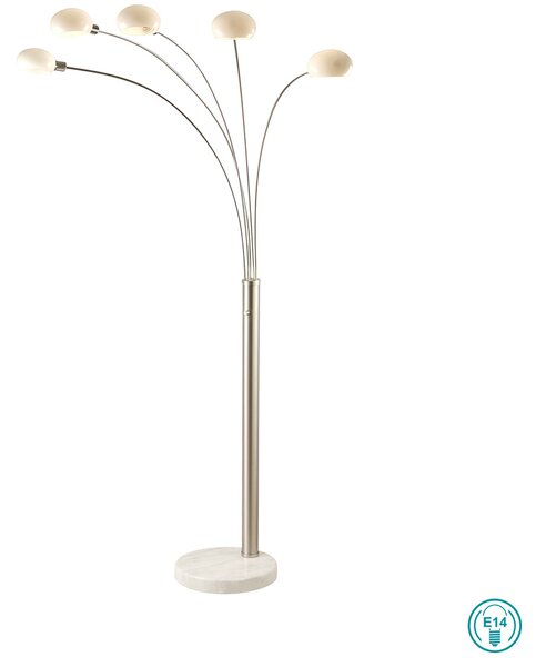 Φωτιστικό Δαπέδου Globo Lighting Classic Style 58224 Νίκελ Ματ