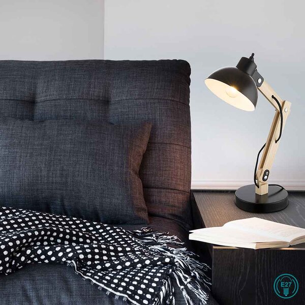 Φωτιστικό Επιτραπέζιο Globo Lighting Tongariro 21504 Μαύρο