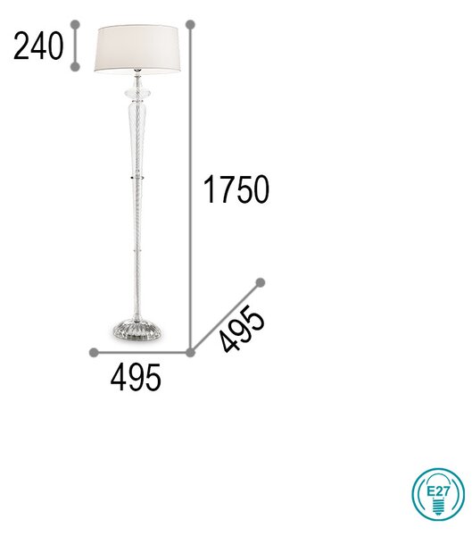 Φωτιστικό Δαπέδου Ideal Lux Forcola 142616