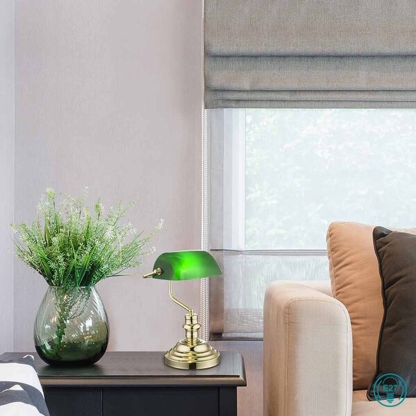 Φωτιστικό Επιτραπέζιο Globo Lighting Antique 2491K Μπρούντζινο