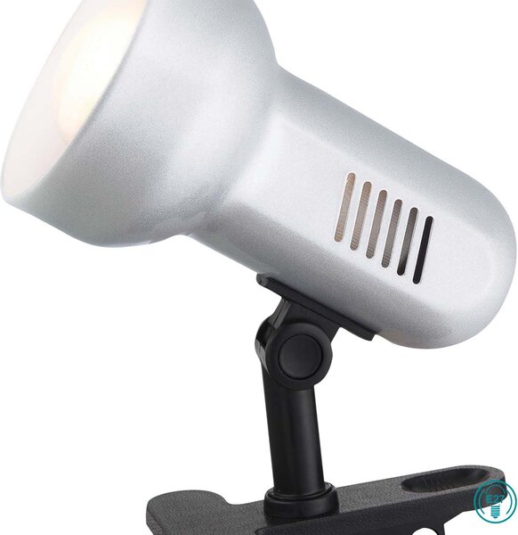 Φωτιστικό Clip-On Globo Lighting Basic 5497 Νίκελ Ματ