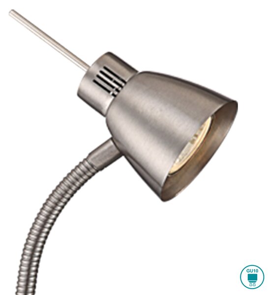 Φωτιστικό Clip-On Globo Lighting Nuova 2476L Νίκελ Ματ
