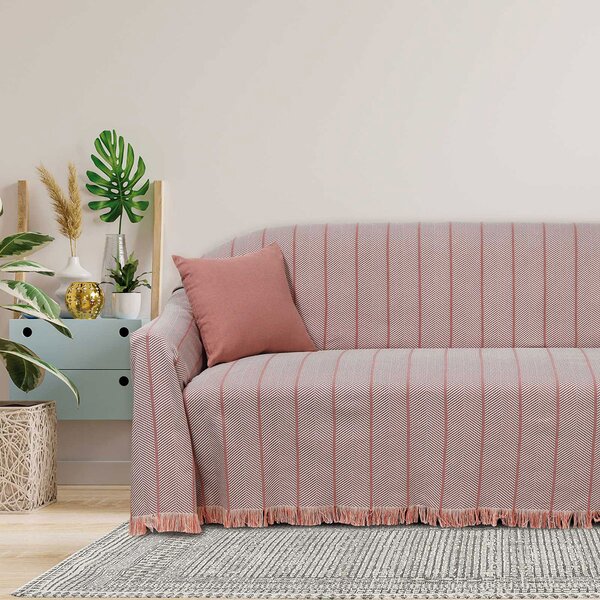 Ριχτάρι Διθέσιου Καναπέ (180x250) Das Home Throws Line 0231 Dusty Pink