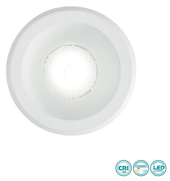 Φωτιστικό Χωνευτό Ideal Lux Virus 244808 Λευκό