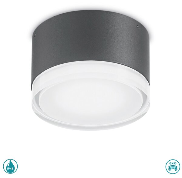 Φωτιστικό Οροφής Εξωτερικού Χώρου Ideal Lux Urano D12 168111 Μαύρο