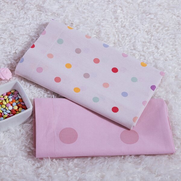 Σεντόνια Λίκνου (Σετ) Nef-Nef Homeware Baby Dots Ecru/Pink