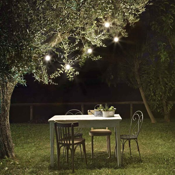 Γιρλάντα Εξωτερικού Χώρου Ideal Lux Fiesta 159836 L303 Μαύρη