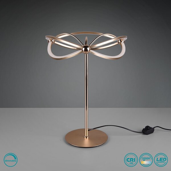 Λάμπα Επιτραπέζια Trio Lighting Charivari 521210108 Χρυσό Ματ