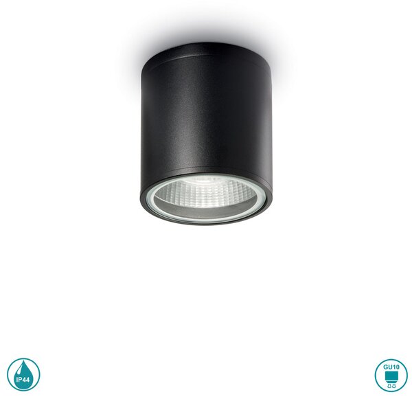 Φωτιστικό Σποτ Εξωτερικού Χώρου Ideal Lux Gun 122687 Μαύρο
