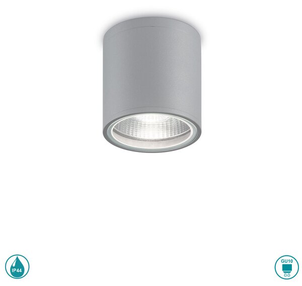 Φωτιστικό Σποτ Εξωτερικού Χώρου Ideal Lux Gun 163642 Γκρι