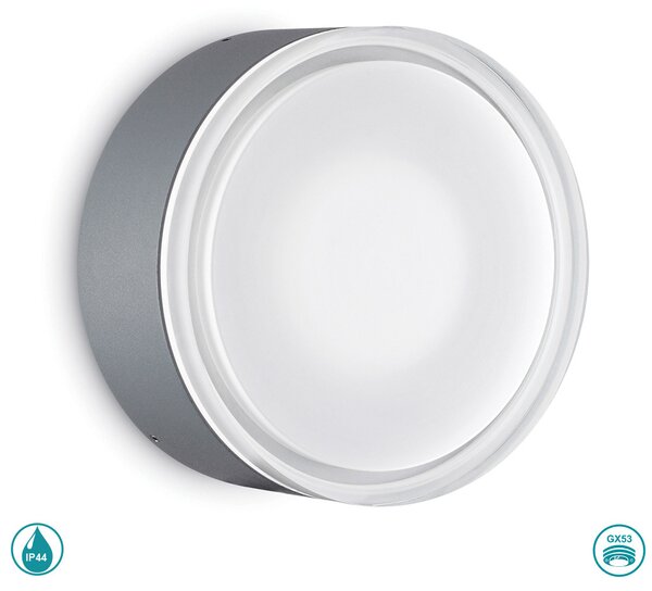 Φωτιστικό Οροφής Εξωτερικού Χώρου Ideal Lux Urano D16 168135 Ανθρακί