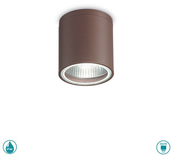 Φωτιστικό Σποτ Εξωτερικού Χώρου Ideal Lux Gun 163666 Καφέ