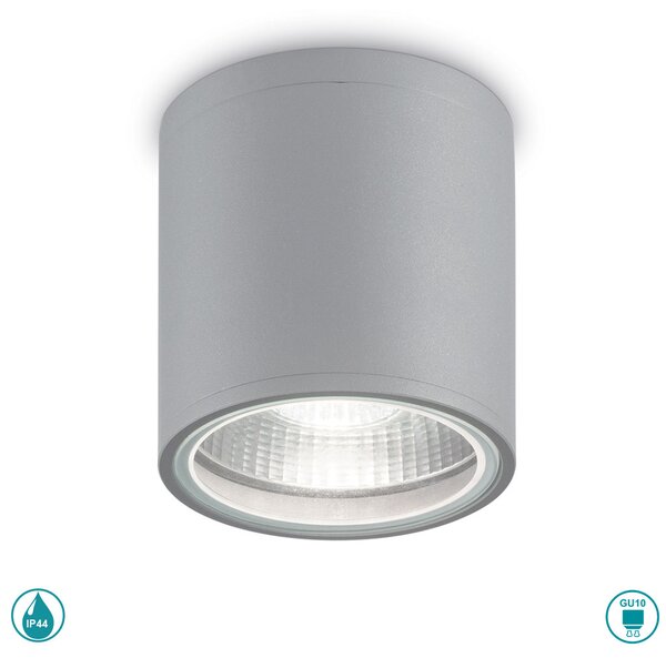Φωτιστικό Σποτ Εξωτερικού Χώρου Ideal Lux Gun 163642 Γκρι