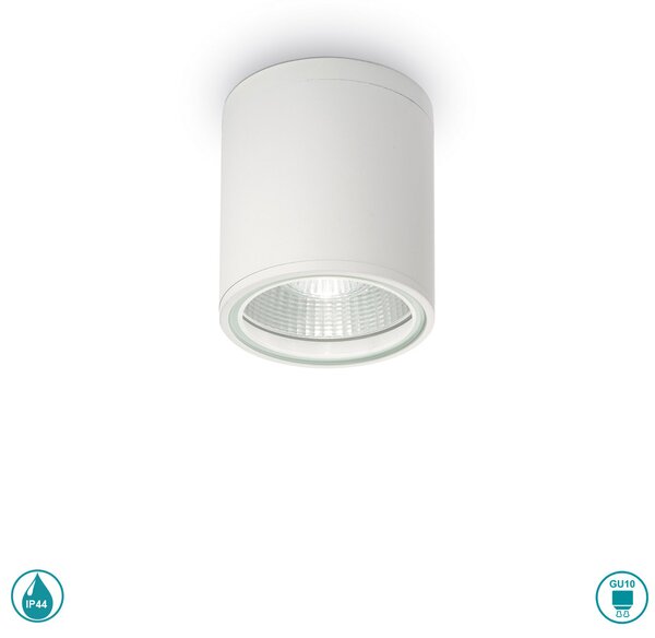 Φωτιστικό Σποτ Εξωτερικού Χώρου Ideal Lux Gun 122663 Λευκό