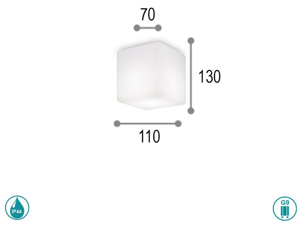 Φωτιστικό Οροφής Εξωτερικού Χώρου Ideal Lux Luna L11 213200