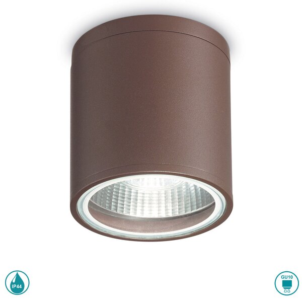 Φωτιστικό Σποτ Εξωτερικού Χώρου Ideal Lux Gun 163666 Καφέ