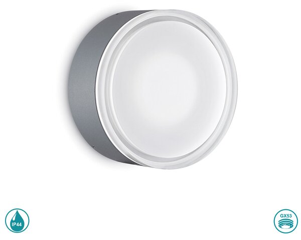 Φωτιστικό Οροφής Εξωτερικού Χώρου Ideal Lux Urano D16 168135 Ανθρακί