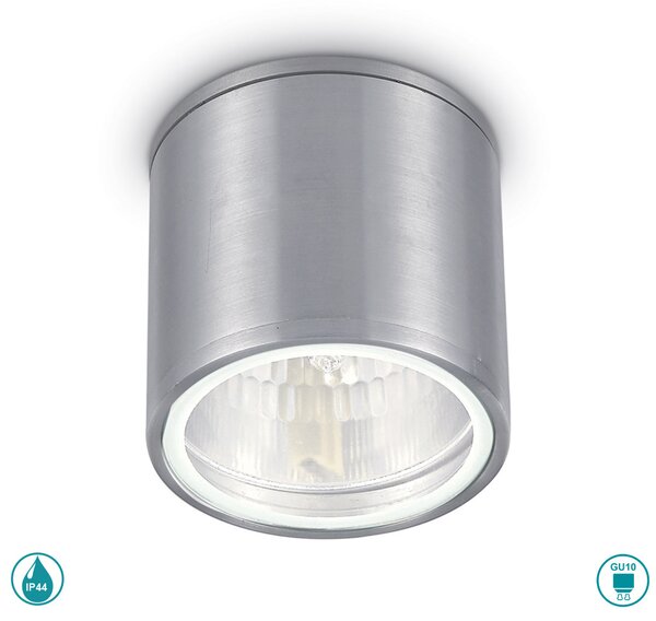 Φωτιστικό Σποτ Εξωτερικού Χώρου Ideal Lux Gun 092324 Ασημί
