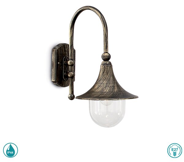 Απλίκα Εξωτερικού Χώρου Ideal Lux Cima 024134 Αντικέ