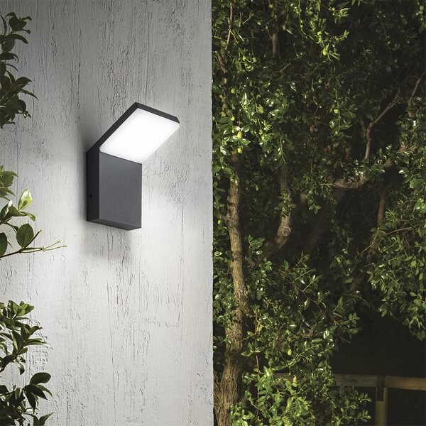 Απλίκα Εξωτερικού Χώρου Ideal Lux Style 246857 Ανθρακί 3000Κ