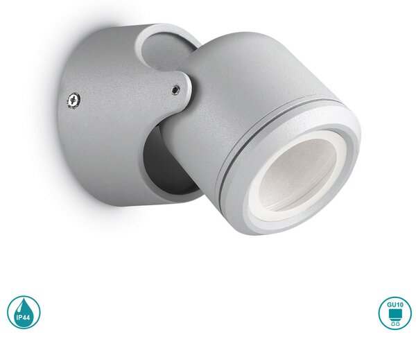 Φωτιστικό Σποτ Εξωτερικού Χώρου Ideal Lux Xeno 129471 Γκρι
