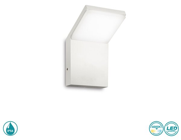 Απλίκα Εξωτερικού Χώρου Ideal Lux Style 221502 Λευκό
