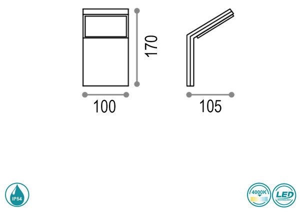 Απλίκα Εξωτερικού Χώρου Ideal Lux Style 221502 Λευκό