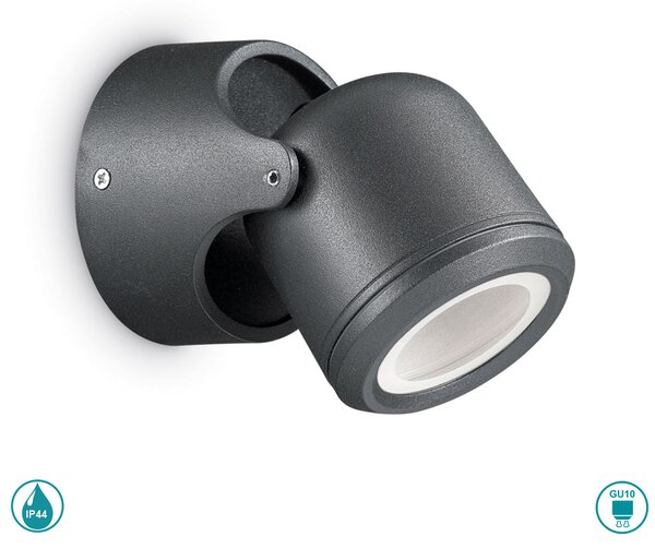 Φωτιστικό Σποτ Εξωτερικού Χώρου Ideal Lux Xeno 129464 Μαύρο