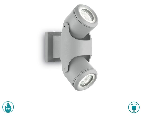 Φωτιστικό Σποτ Εξωτερικού Χώρου Ideal Lux Xeno 129518 Γκρι
