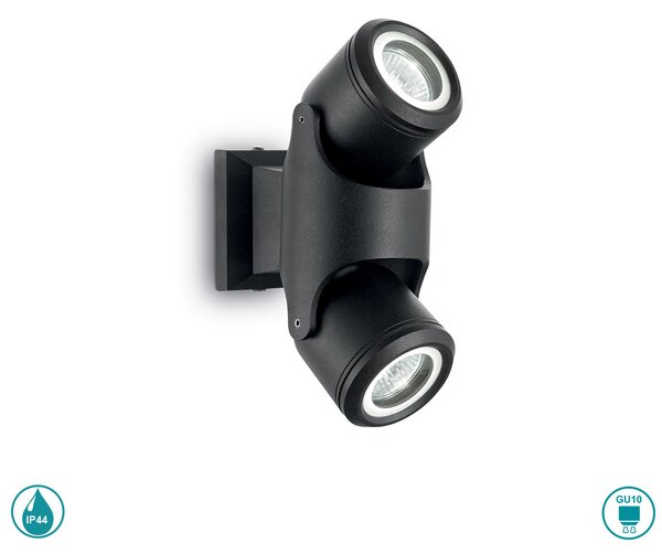 Φωτιστικό Σποτ Εξωτερικού Χώρου Ideal Lux Xeno 129501 Μαύρο