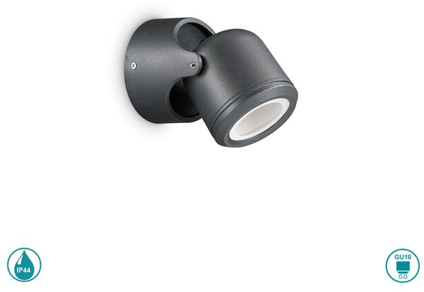 Φωτιστικό Σποτ Εξωτερικού Χώρου Ideal Lux Xeno 129464 Μαύρο