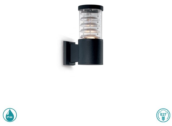 Απλίκα Εξωτερικού Χώρου Ideal Lux Tronco 004716 Μαύρο