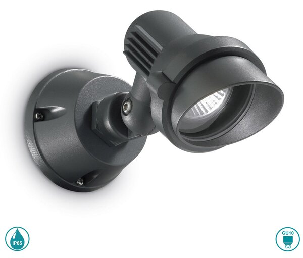 Απλίκα Εξωτερικού Χώρου Ideal Lux Terra 046181 L10 Ανθρακί