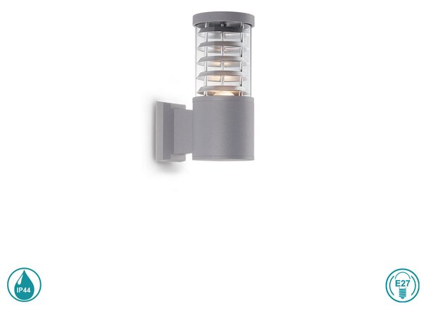 Απλίκα Εξωτερικού Χώρου Ideal Lux Tronco 026978 Γκρι