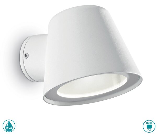 Απλίκα Εξωτερικού Χώρου Ideal Lux Gas 091518 Λευκό