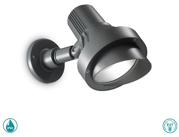 Απλίκα Εξωτερικού Χώρου Ideal Lux Terra 046167 Ανθρακί